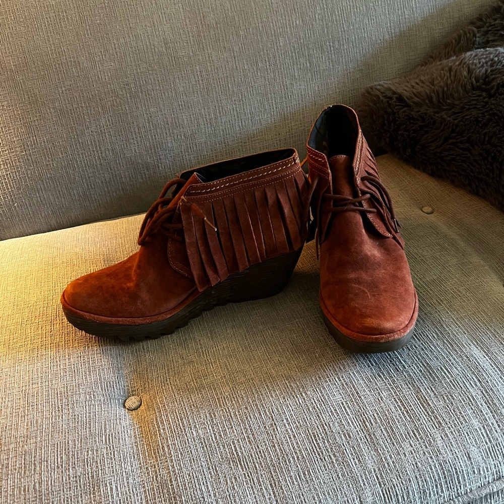 Fly London Wedge Booties, womens 42, 10 10.5